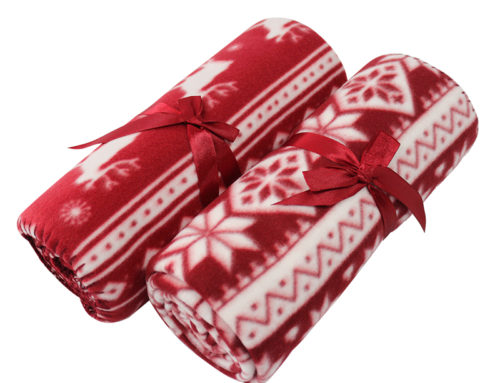 Christmas polar fleece blanket