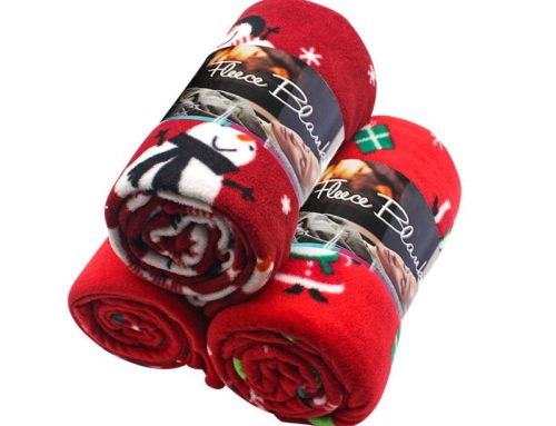 Christmas gift 100% polyester custom cheap polar blanket