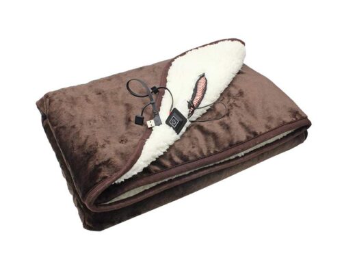 Cheap king size fleece throw electric heating blanket for winter