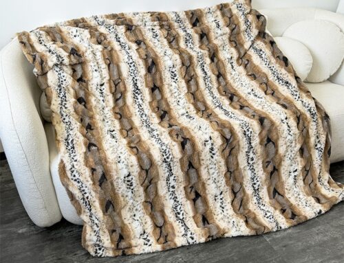 Double Layer Soft Leopard PV Plush Flannel Fleece Blankets