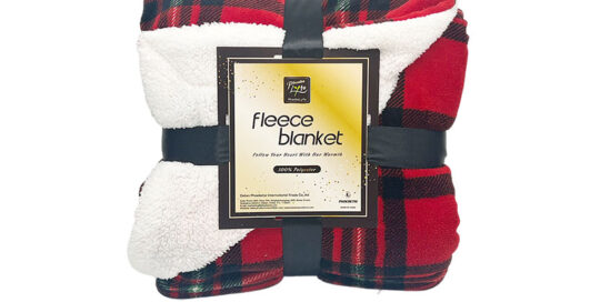 Chrismas Rotary Printing Coral Fleece Blanket