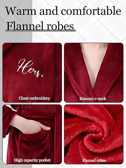 Flannel Fleece Bath Robe
